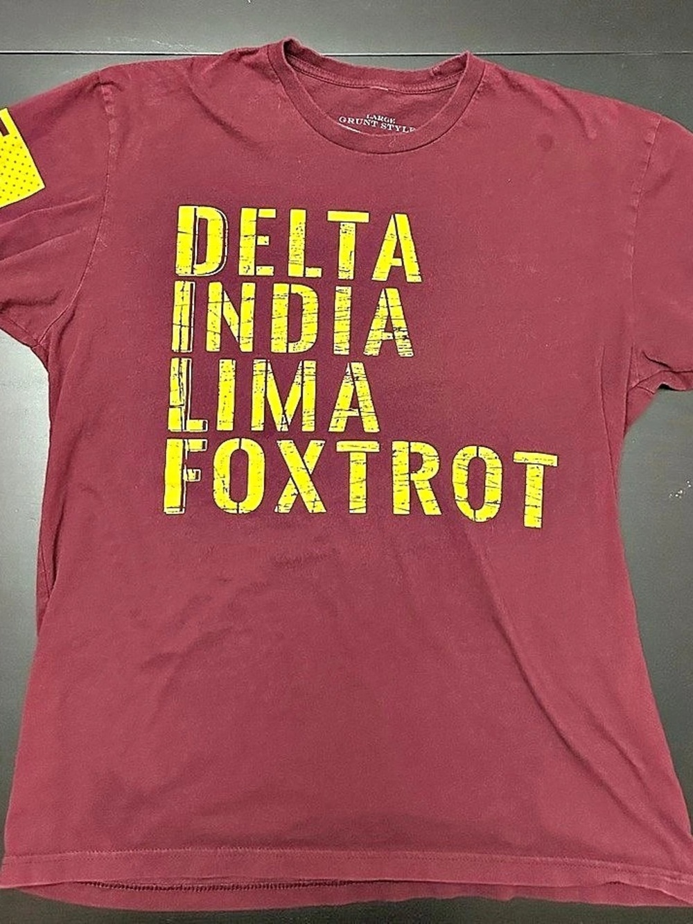 Grunt Style 1776 Graphic T-Shirt Burgundy XL